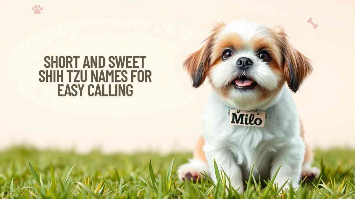 Short and Sweet Shih Tzu Names for Easy Calling