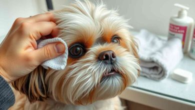 how to clean Shih Tzu face daily